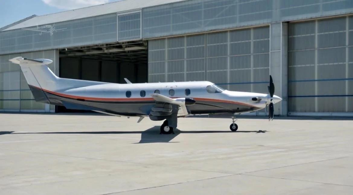 Exterior view of a 2011 PILATUS PC-12 NG, N121Q.