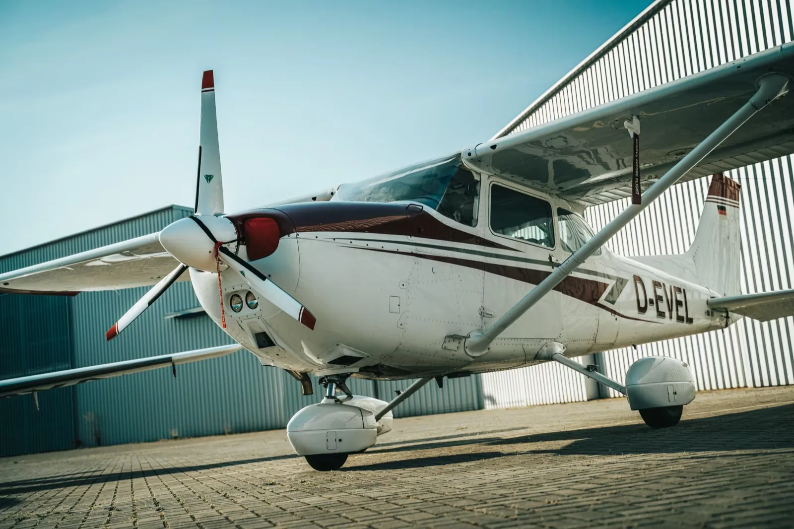 Exterior view of a 1979 Cessna 172N Skyhawk II.