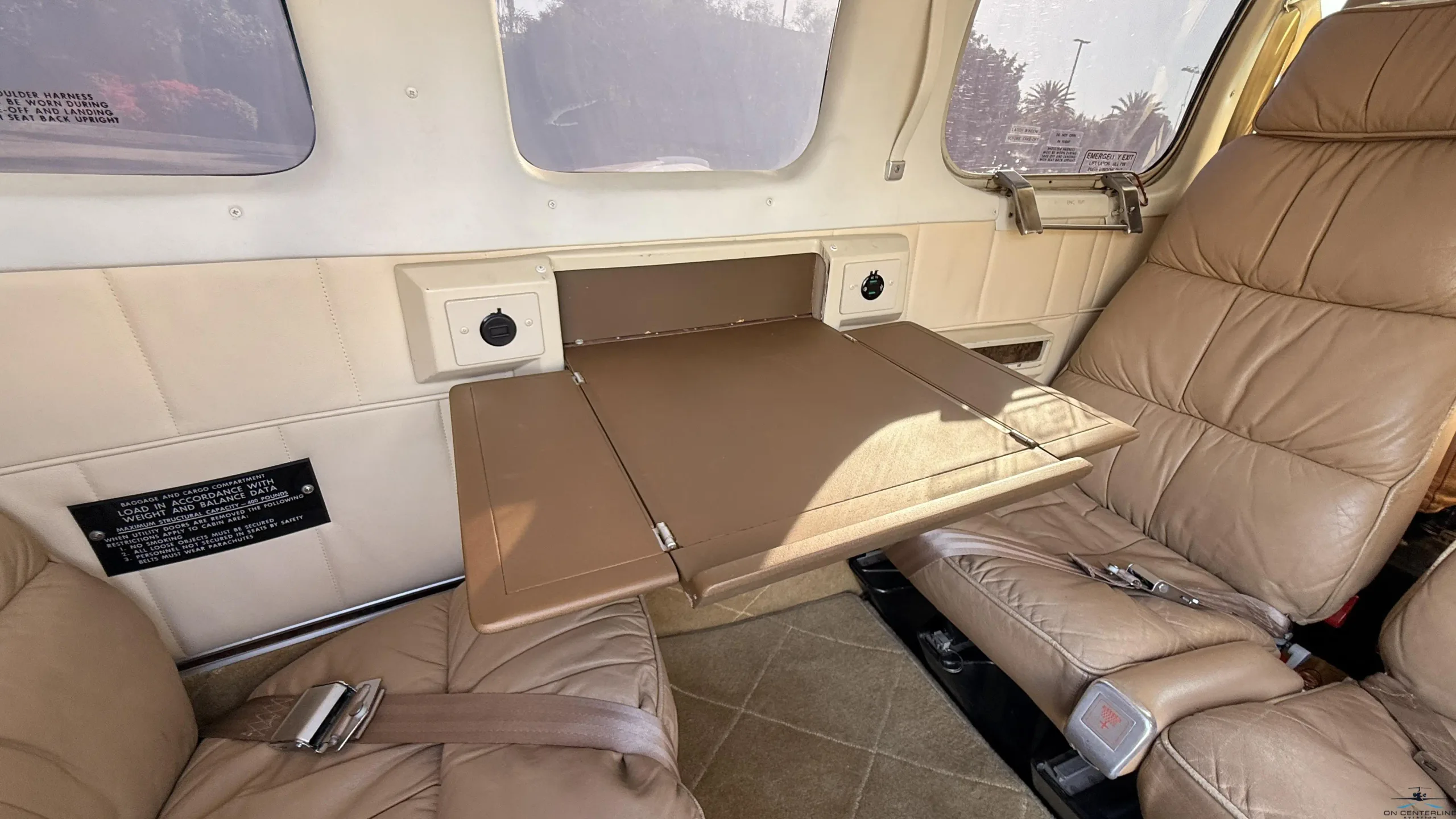 Cabin interior of a 1977 Beechcraft A36 –.