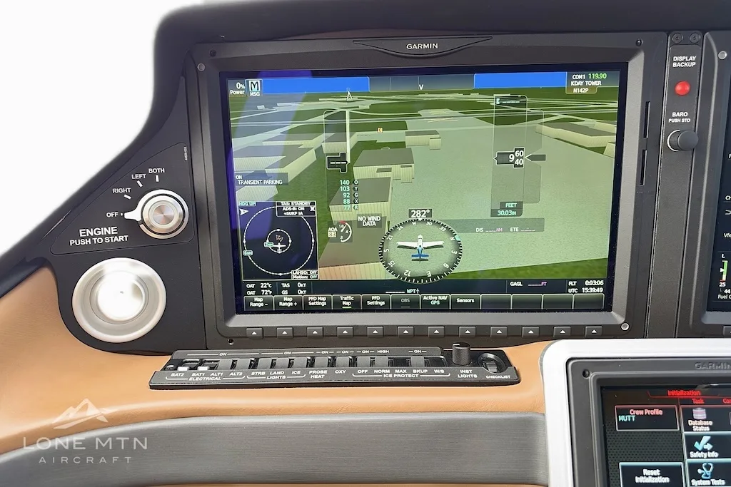 Avionics suite of a 2024 Cirrus SR22T G7.