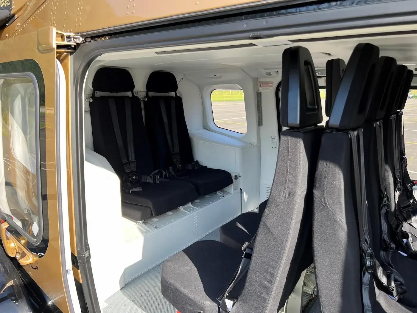 Exterior view of a 2023 Leonardo AW169, T7-KAA.