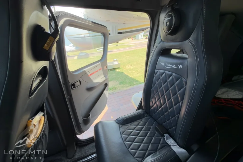 Cabin interior of a 2021 Tecnam P2006T.