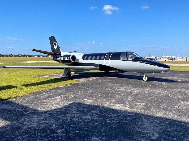 Marketing image of a 1985 Cessna Citation S/II.