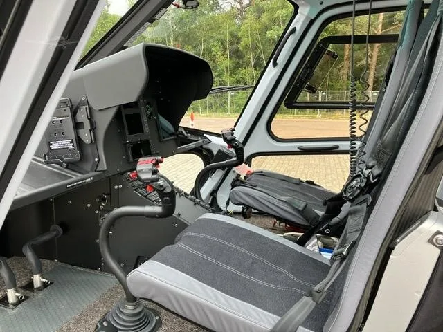 Cockpit and instrument panel of a 2025 AIRBUS H125.