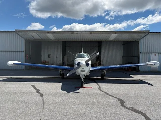 Exterior view of a 1961 BEECHCRAFT N35 BONANZA, N142M.