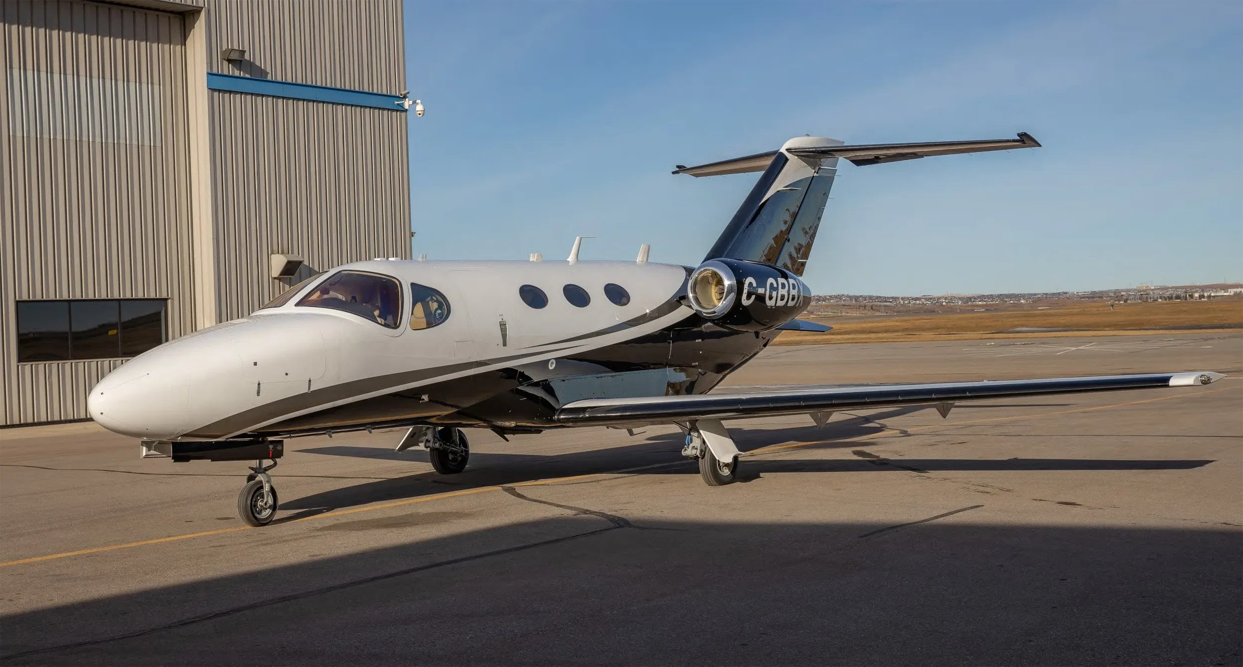 Exterior view of a 2008 Cessna Citation Mustang.