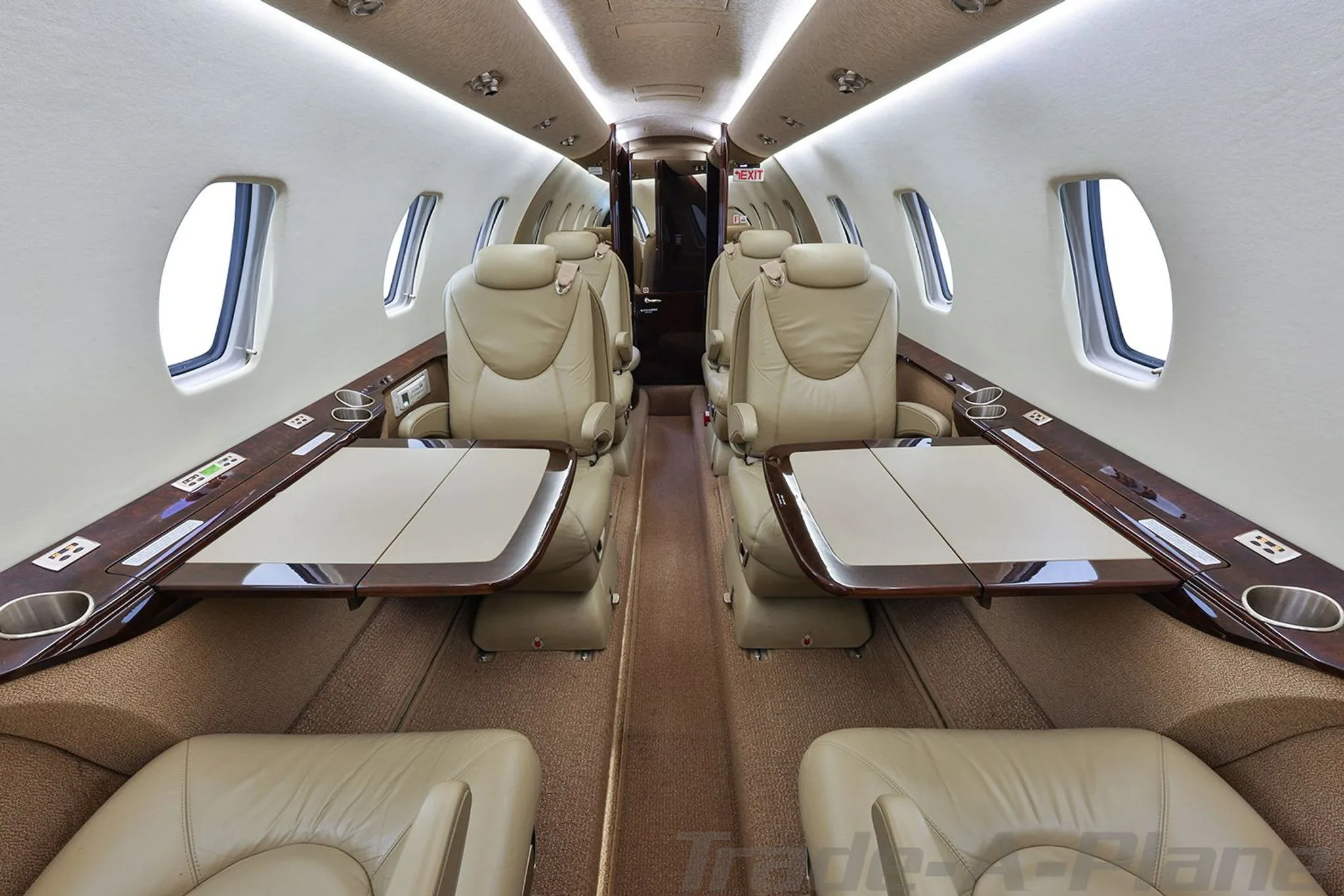 Cabin interior of a 2011 CESSNA CITATION XLS+.