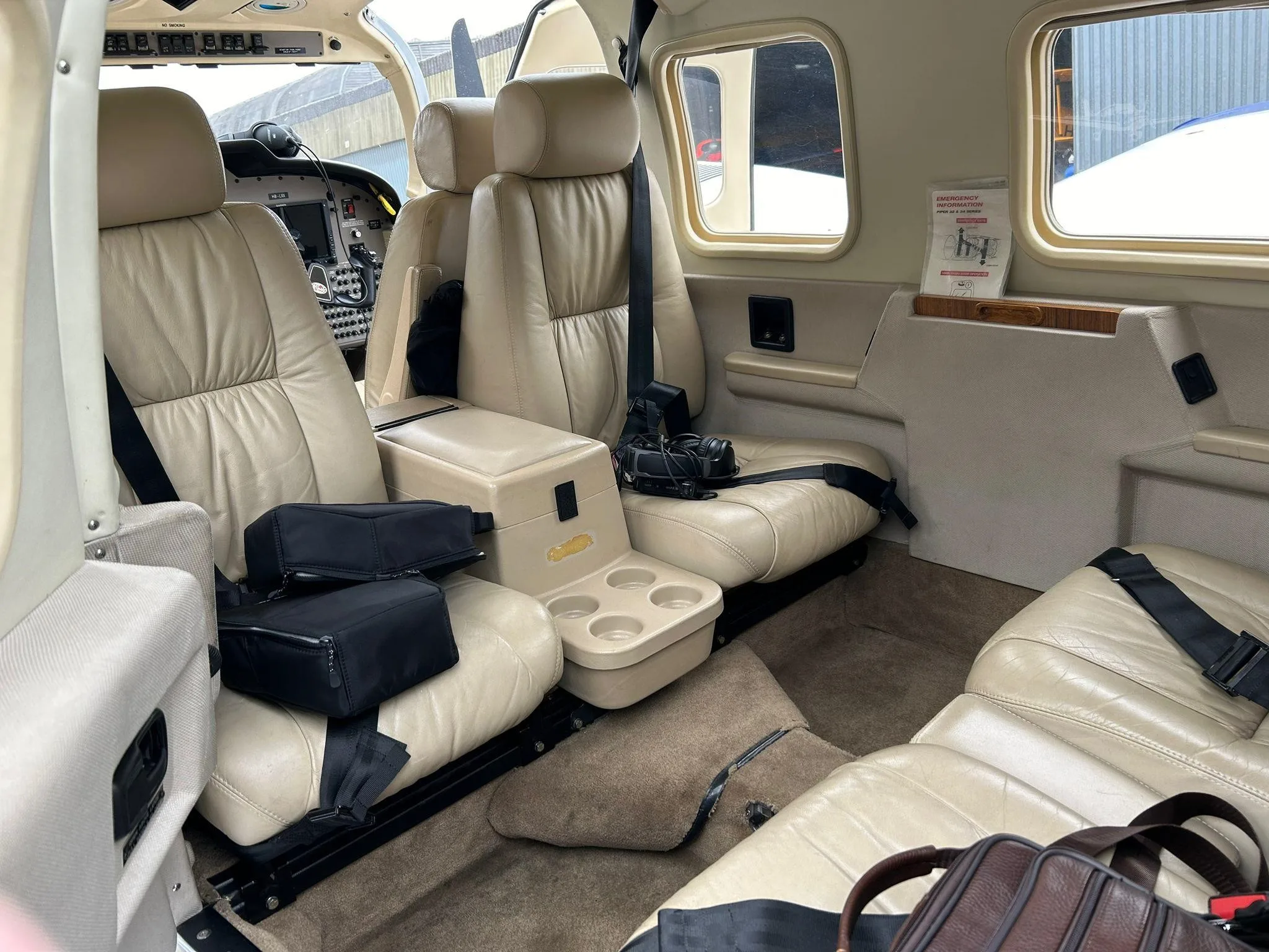 Cabin interior of a 2012 PIPER SENECA V.