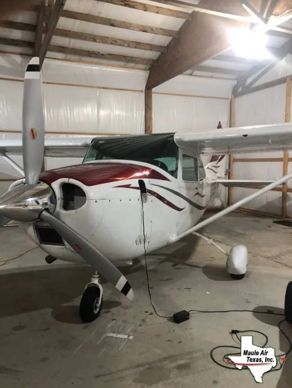 Exterior view of a 1965 Cessna 182J, N8585S.