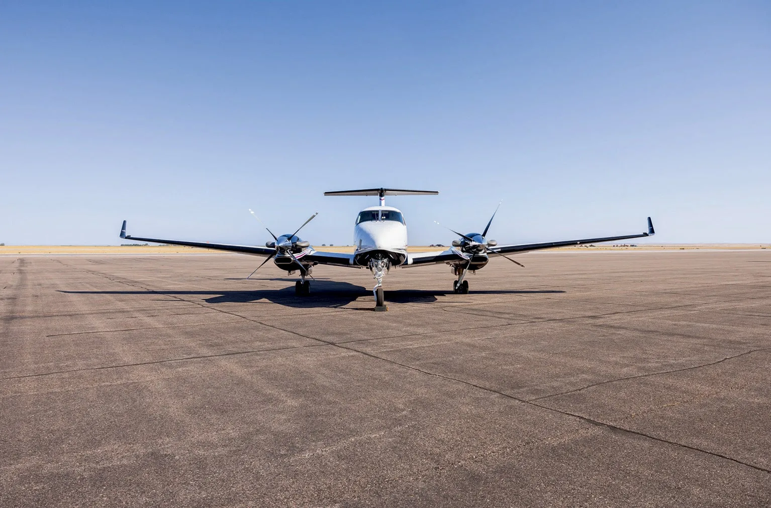 Exterior view of a 2019 Beechcraft King Air 350i | Leviate Air Group.