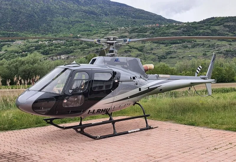 Exterior view of a 2023 Airbus AS350B3 2023 H125, I-LRHU.