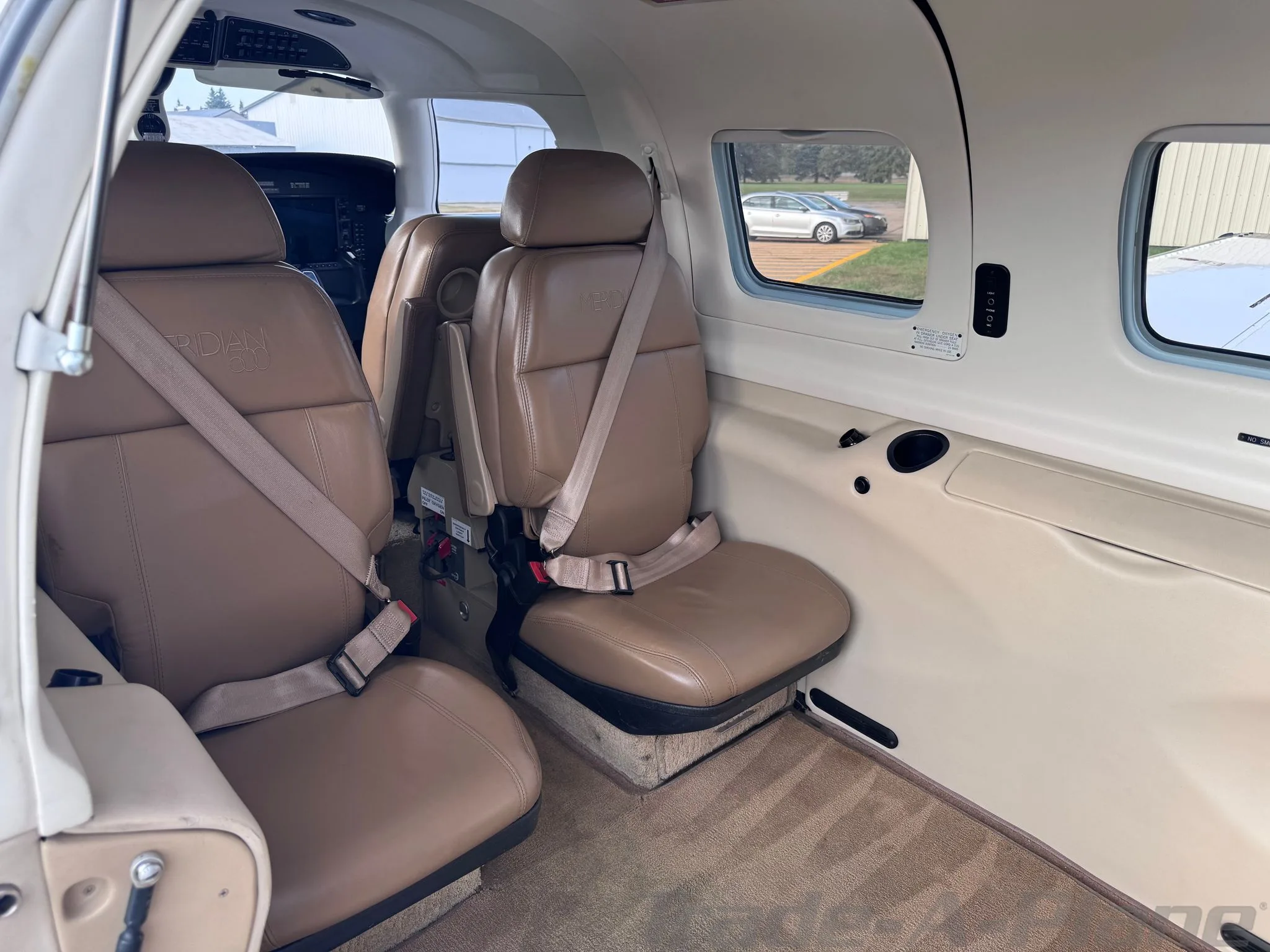 Cabin interior of a 2013 PIPER MALIBU MERIDIAN.