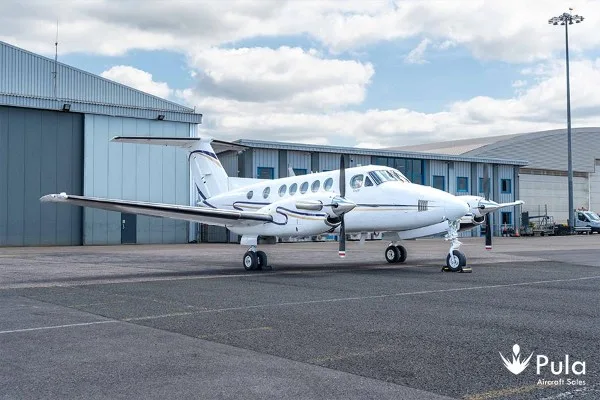 Marketing image of a 1979 Beech King Air 200.