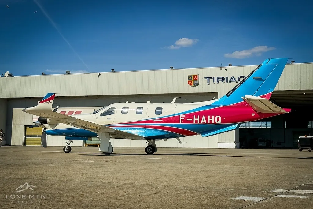 Exterior view of a 2022 Daher TBM 960.