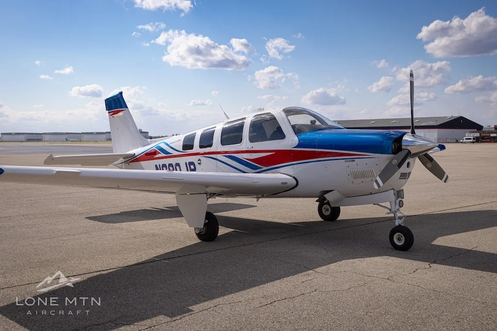 Exterior view of a 2025 Beechcraft G36 SN, E-4160.
