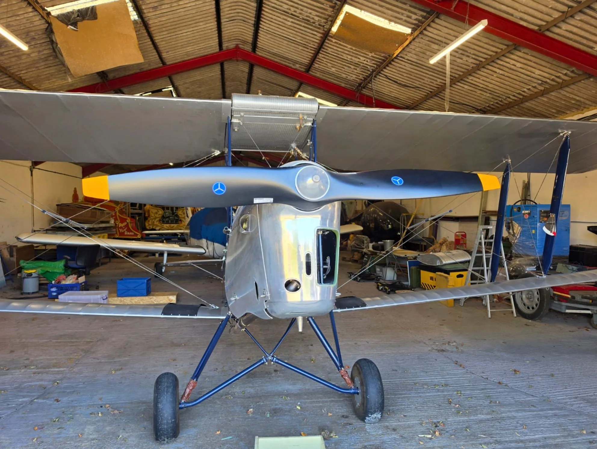Exterior view of a 1944 de Havilland DH-82A Tiger Moth.
