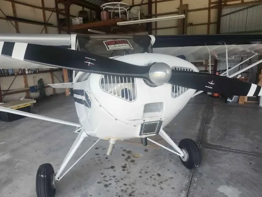 Exterior view of a 1947 Taylorcraft, BC-12D.
