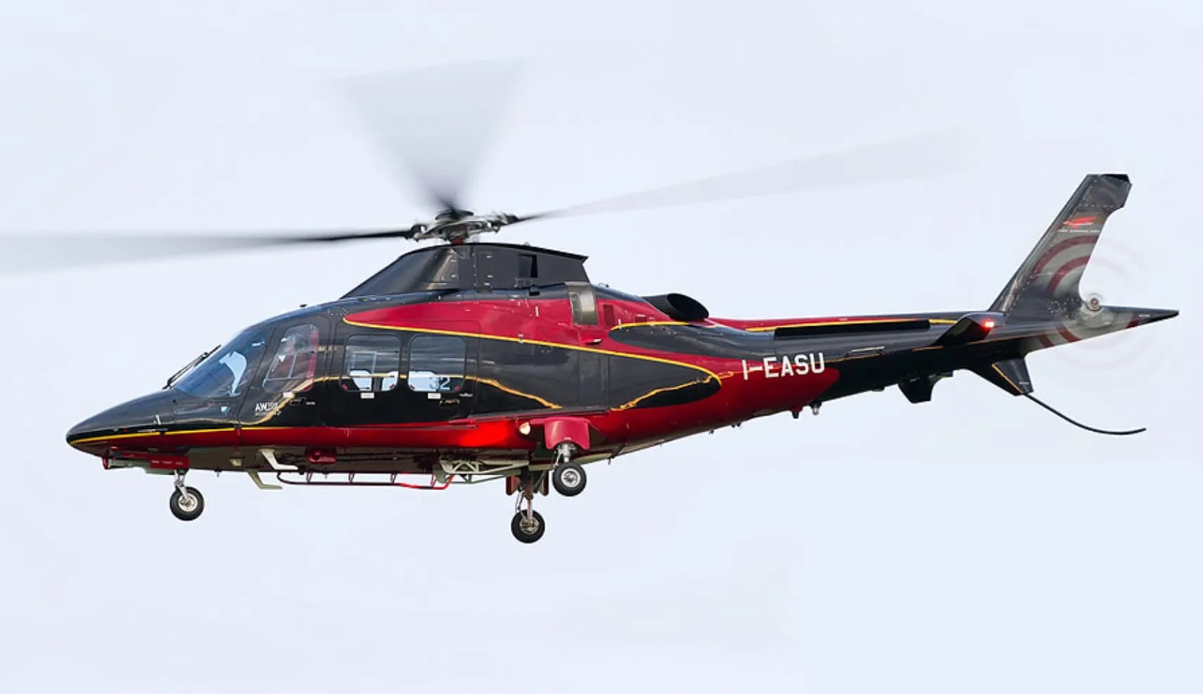 Exterior view of a 2015 Leonardo AW109SP GrandNew, I-GSSV.