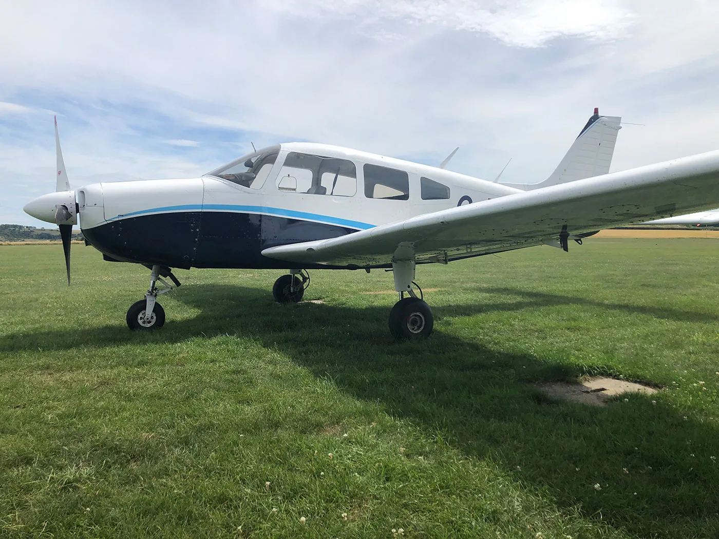 Exterior view of a 1984 Piper PA28-236 Dakota.