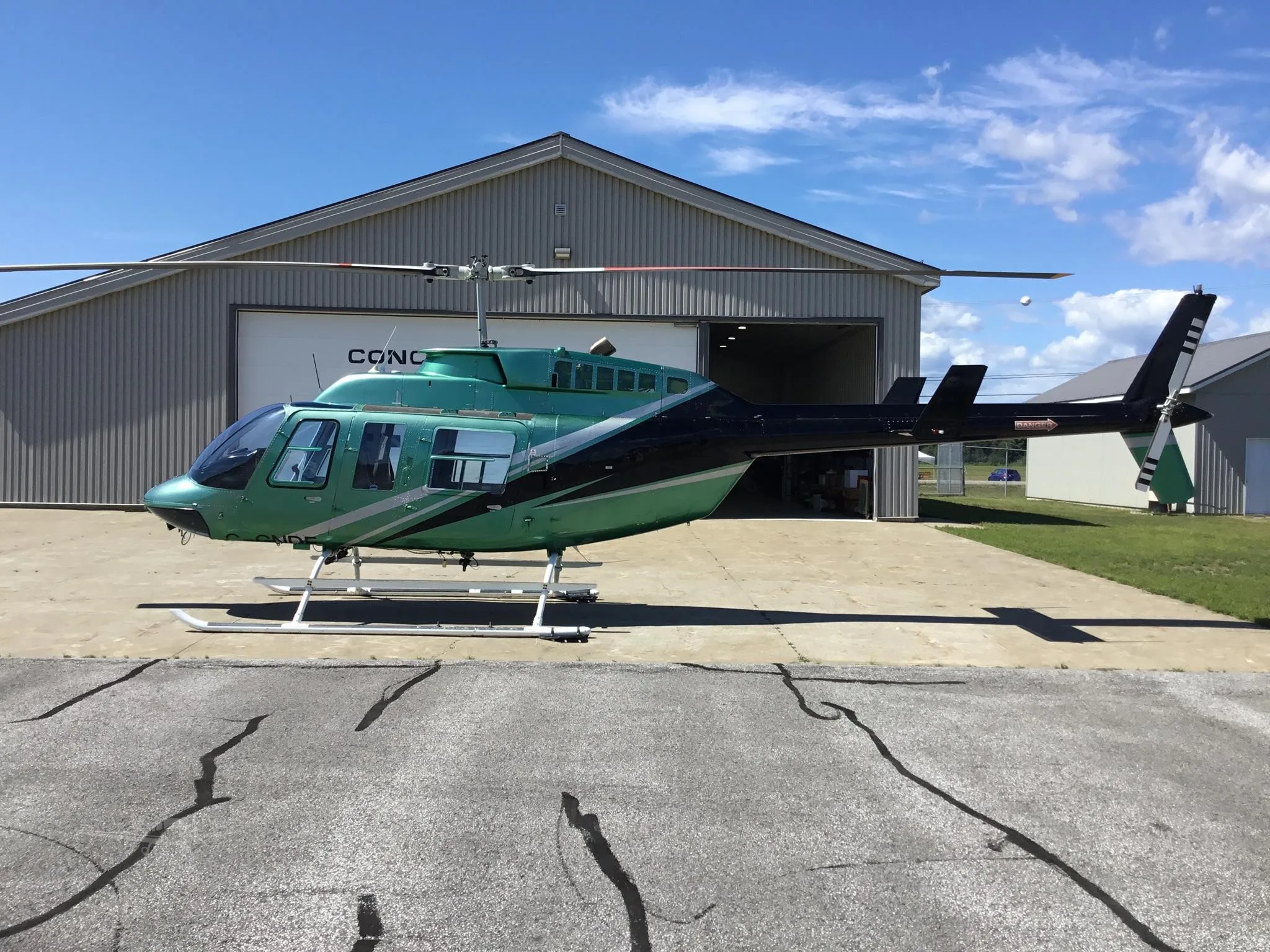 Exterior view of a 1981 BELL 206L I/C30P.