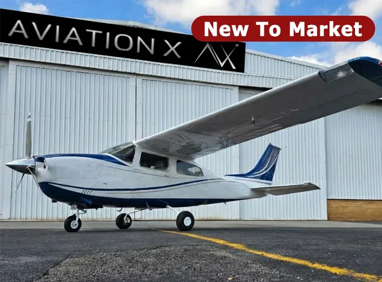Exterior view of a 1971 Cessna T210K.