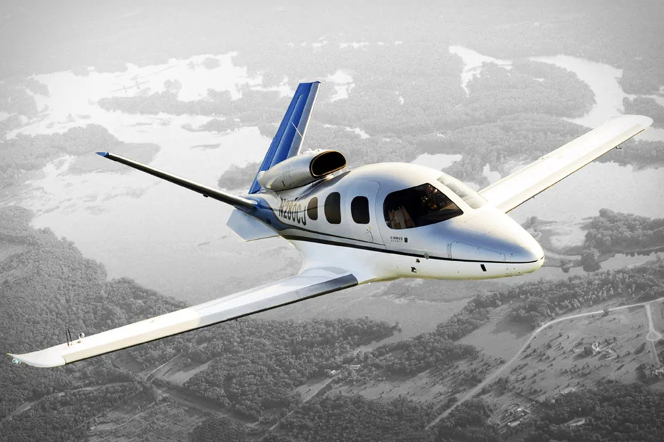 Marketing image of a 2016 Cirrus Vision.