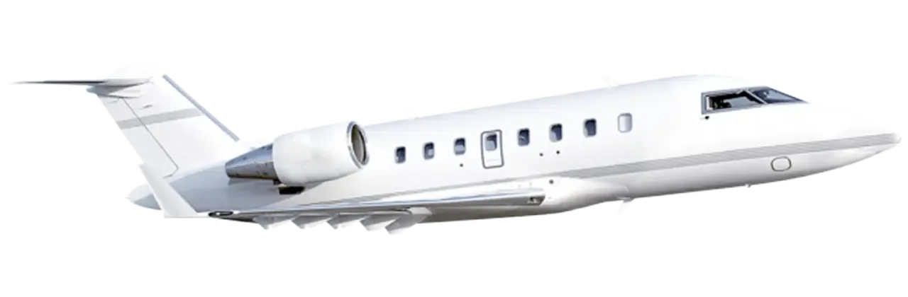 Marketing image of a Bombardier CHALLENGER 605.