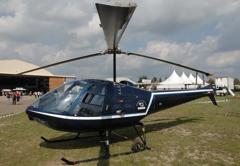 Exterior view of a 1980 Enstrom 280C.