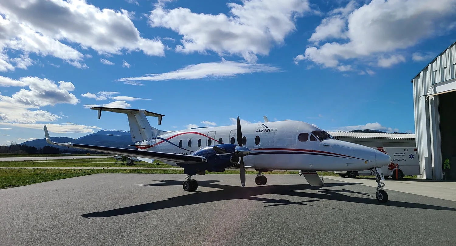 Exterior view of a 1995 Beech 1900D SN UE-147 C-GNAJ | Hopkinson Luxury Aircraft Sales, C-GNAJ.