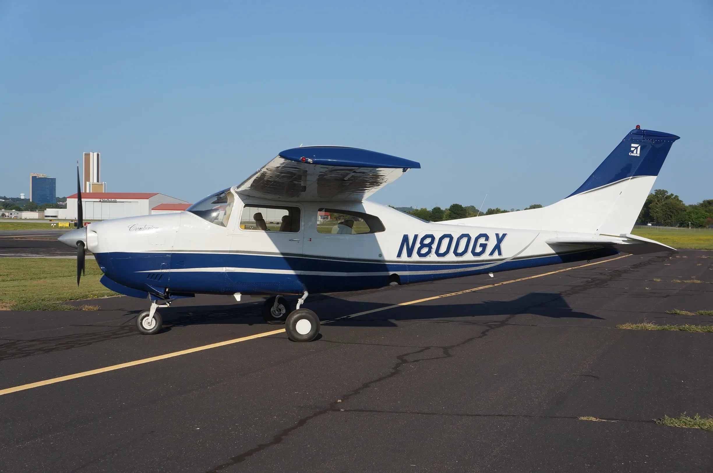 Exterior view of a 1974 Cessna.