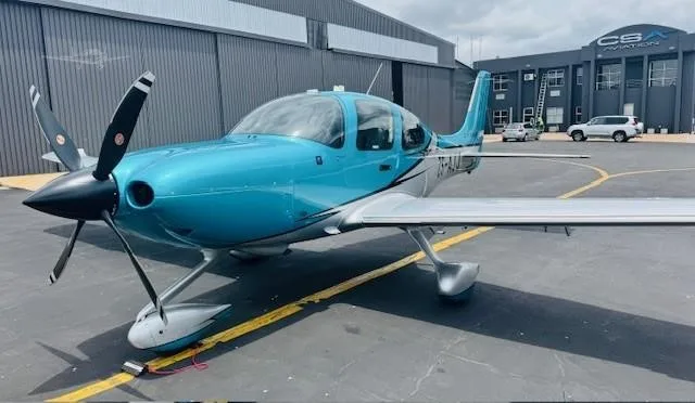 Exterior view of a 2022 CIRRUS SR22-G6 TURBO, ZS-AJJ.
