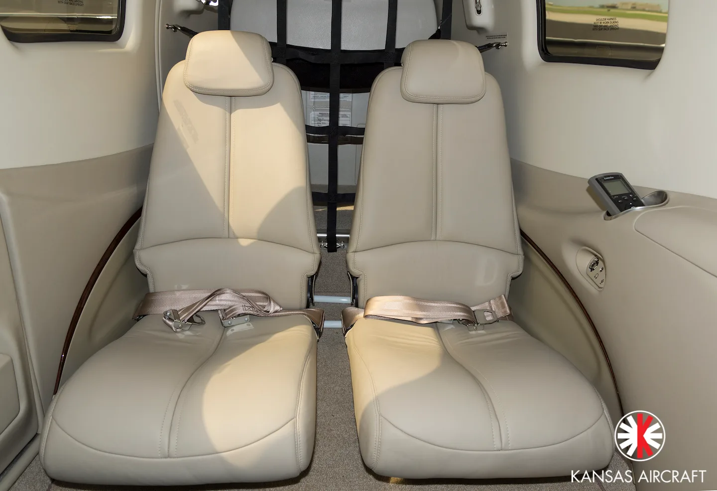 Cabin interior of a 2014 Beechcraft G58 Baron.