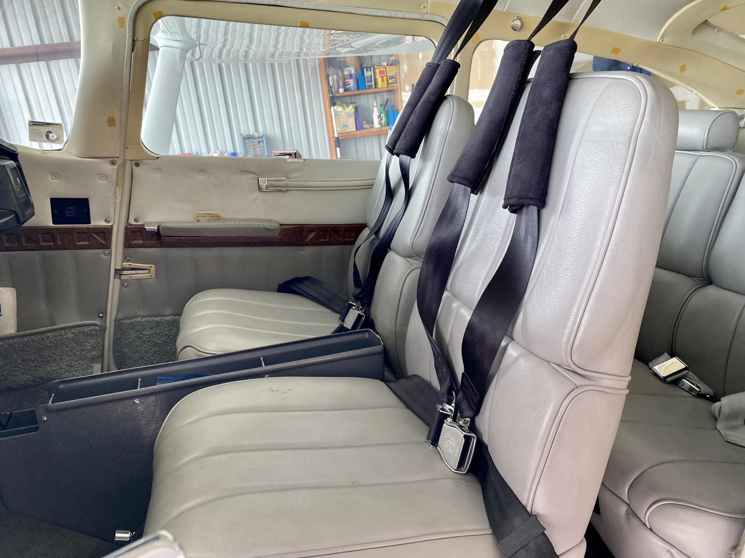 Cabin interior of a 1985 Cessna Turbo T182.