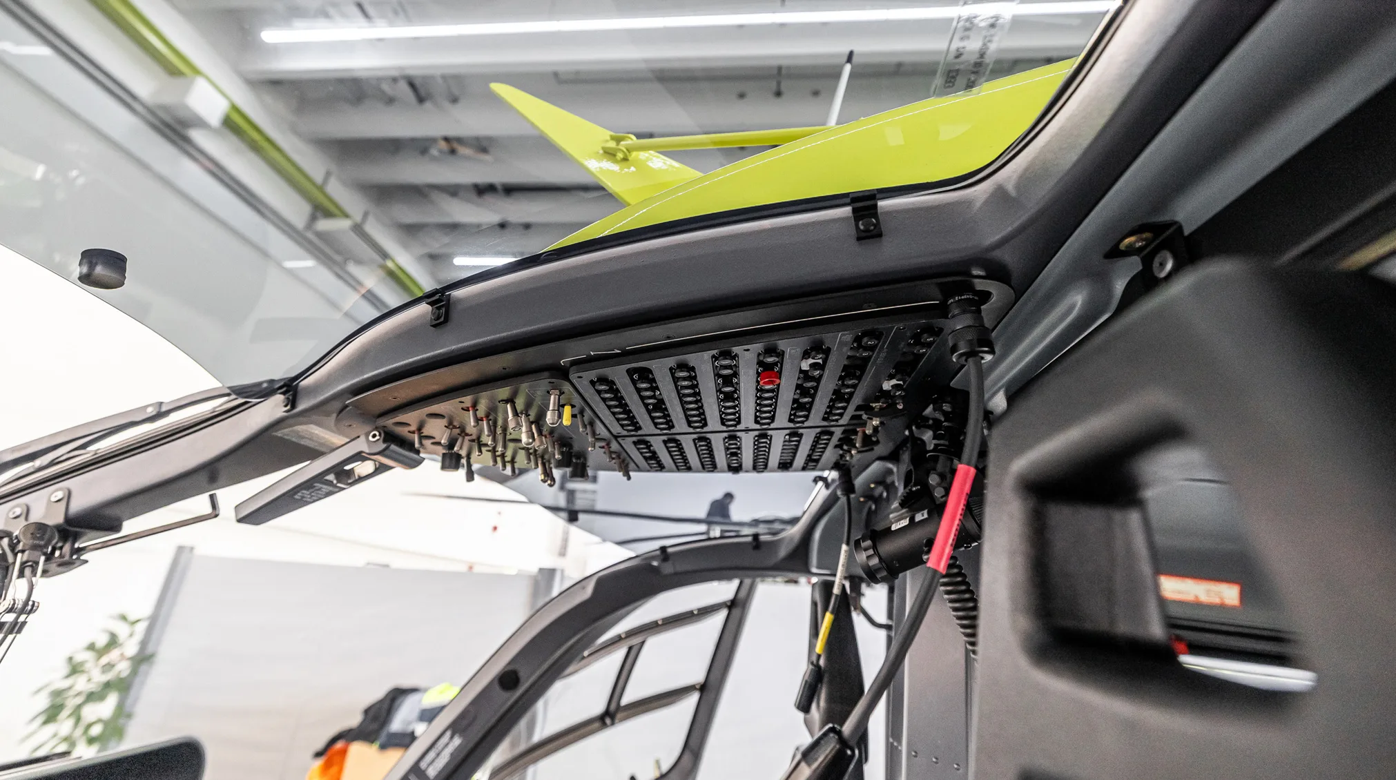 Cockpit and instrument panel of a 2025 Airbus H135T3.