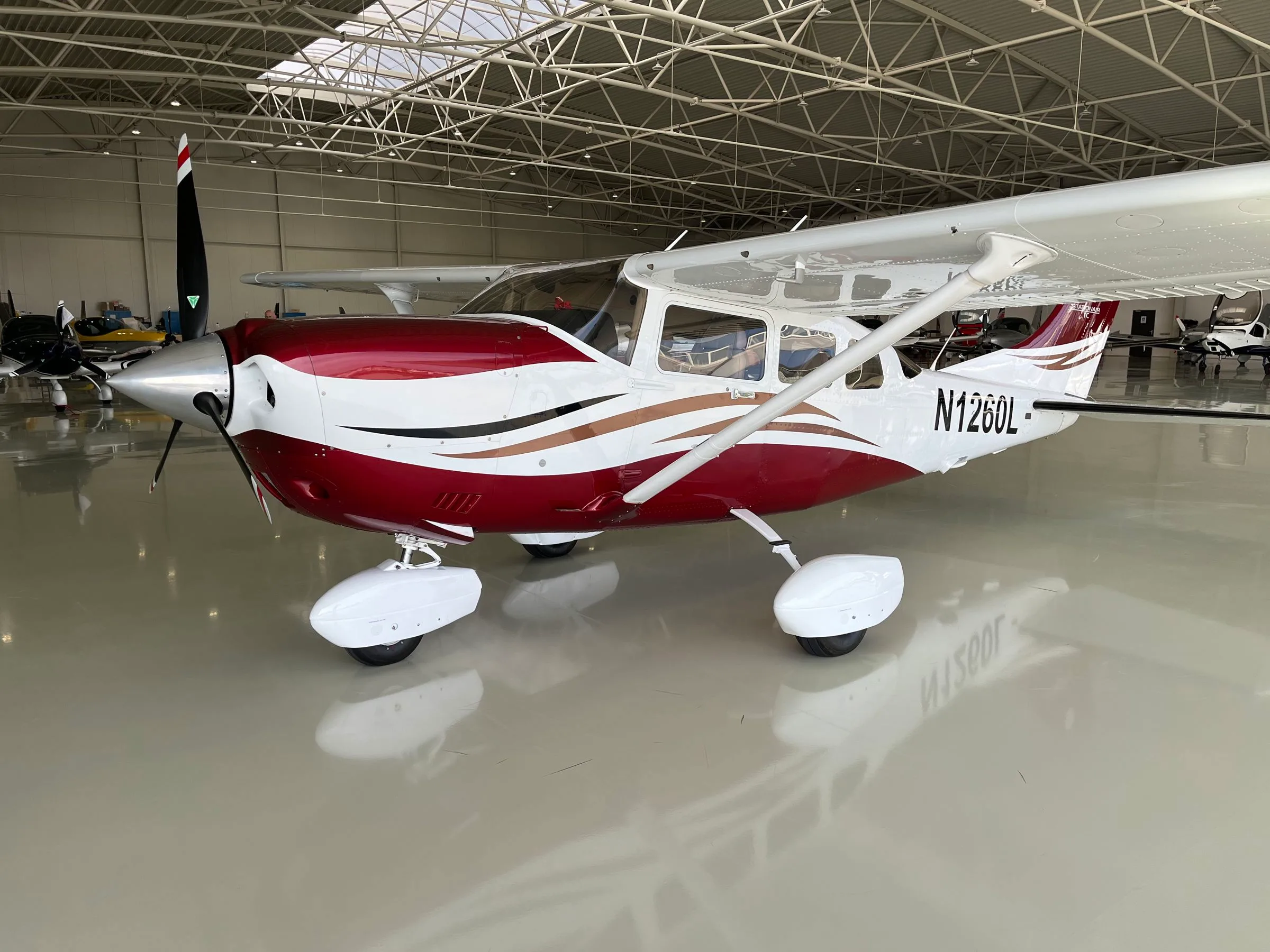 Exterior view of a 2006 Cessna T206H.