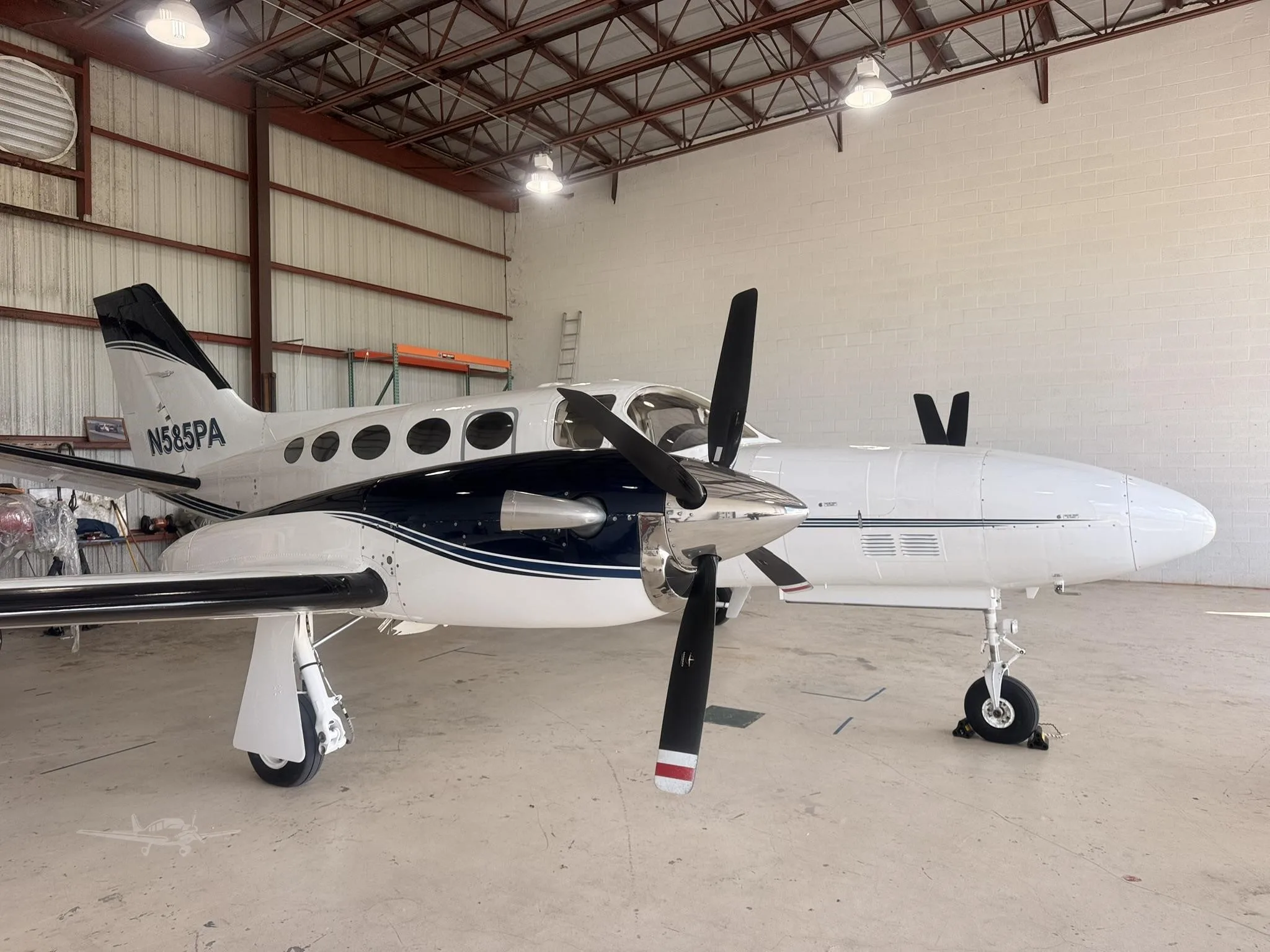 Exterior view of a 1981 CESSNA CONQUEST I, N585PA.