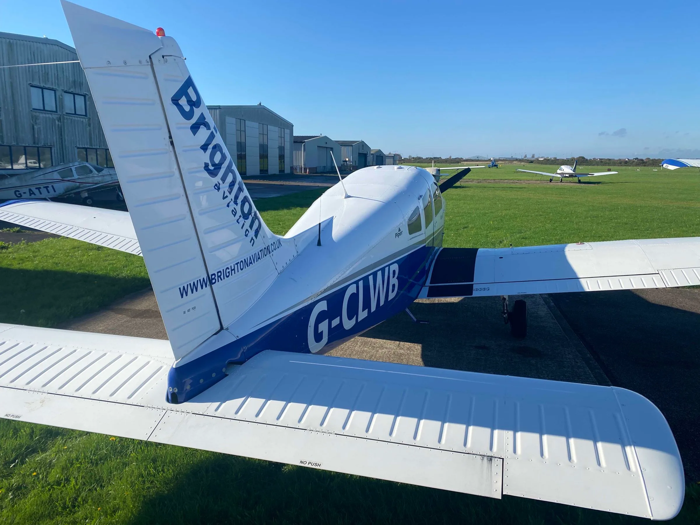 Exterior view of a 2010 Piper PA-28-161 Warrior III.