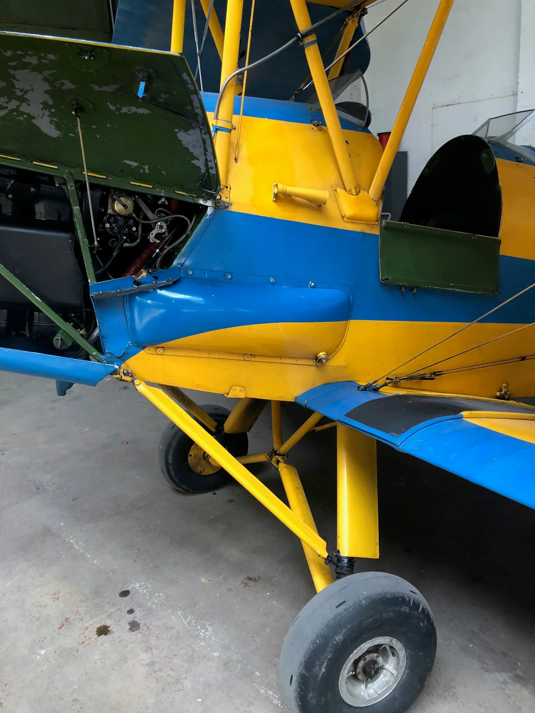 Exterior view of a 1942 de Havilland DH-82A Tiger Moth.