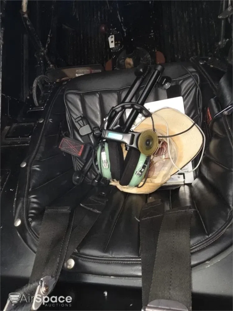 Cockpit and instrument panel of a 1952 Chipmunk DHC-1 SN.