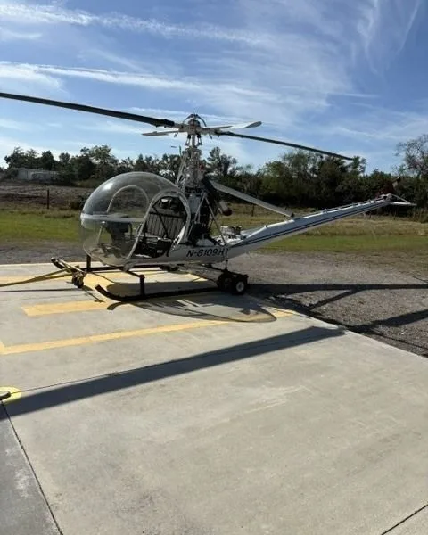 Exterior view of a 1949 Hiller, UH-12A.
