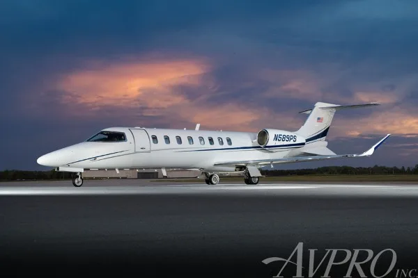 Marketing image of a 2013 Learjet 75.