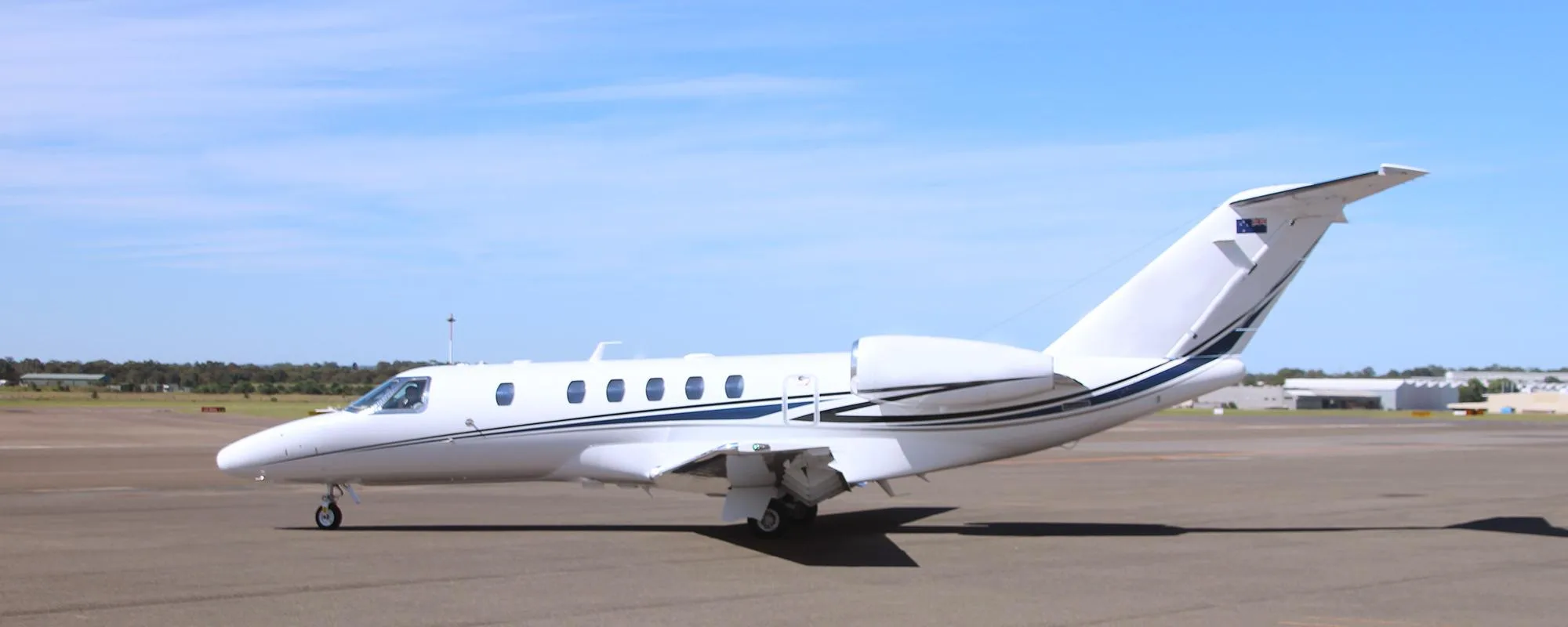 Exterior view of a 2010 Cessna Citation CJ4.