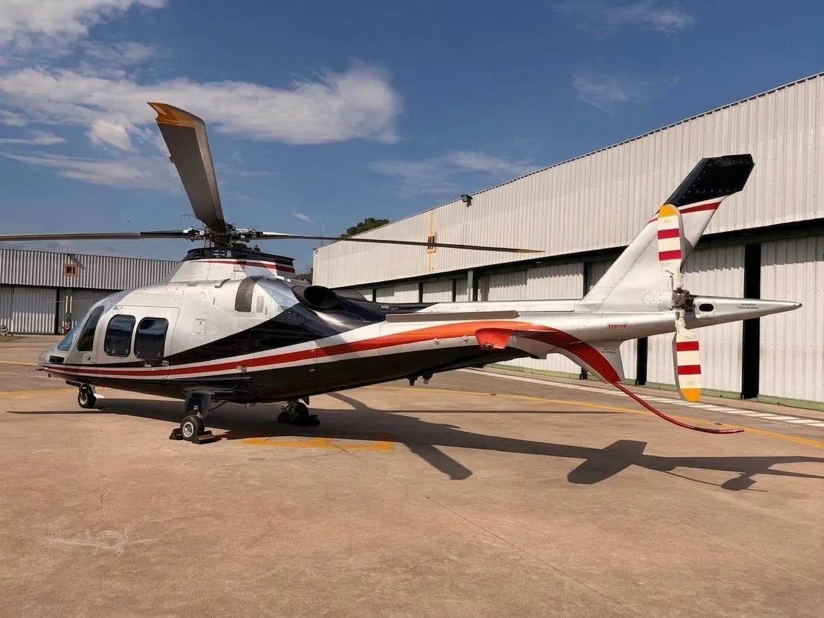 Exterior view of a 2021 LEONARDO AW109SP GRANDNEW.