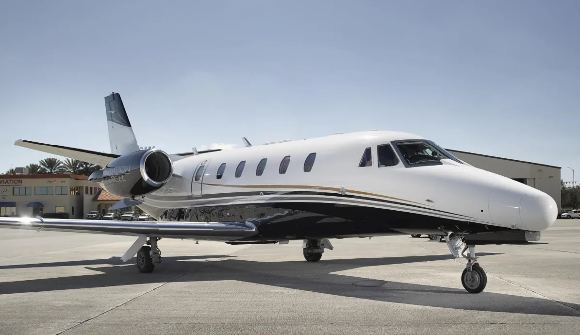 Exterior view of a 2003 Cessna Citation Excel | Leviate Air Group.