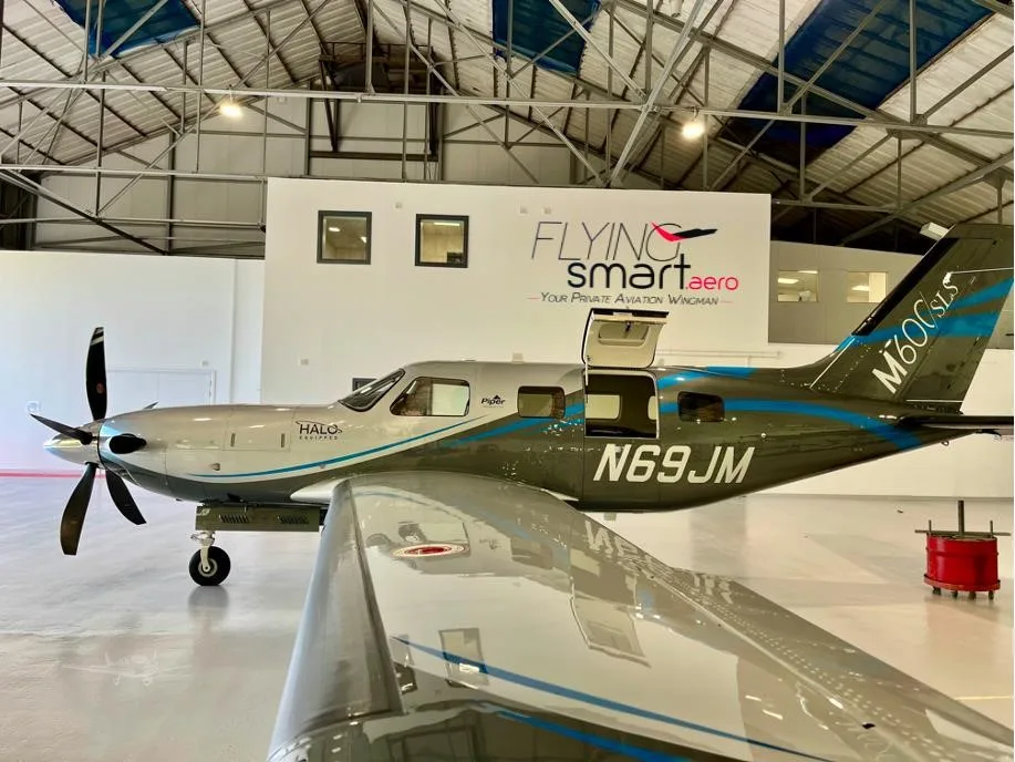 Exterior view of a 2021 PIPER M600 SLS, N69JM.