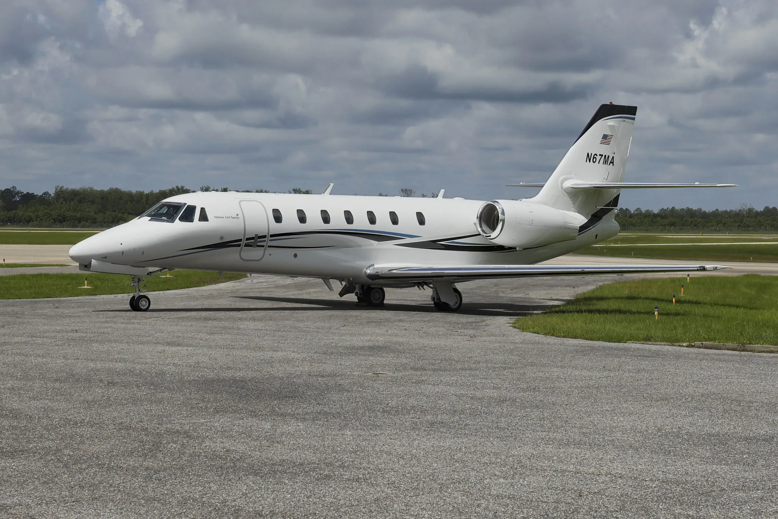 Cabin interior of a 2007 Cessna Citation.