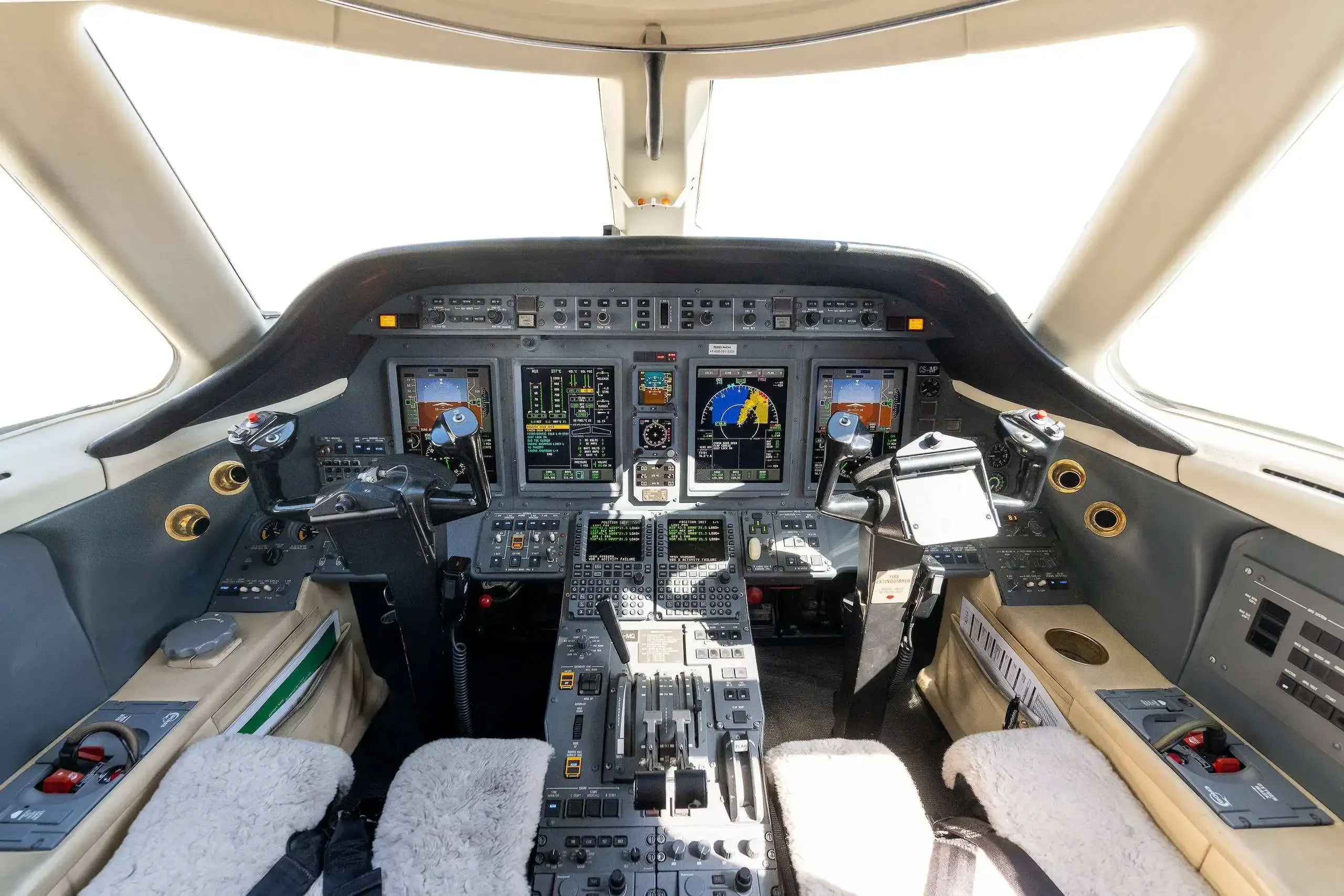 Cockpit and instrument panel of a 2004 Cessna Citation.