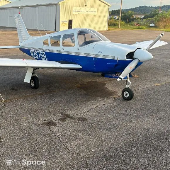Exterior view of a 1969 Piper PA-28R-200 Arrow, N2875R.