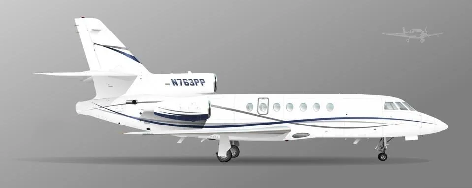 Marketing image of a 1999 DASSAULT FALCON 50EX.
