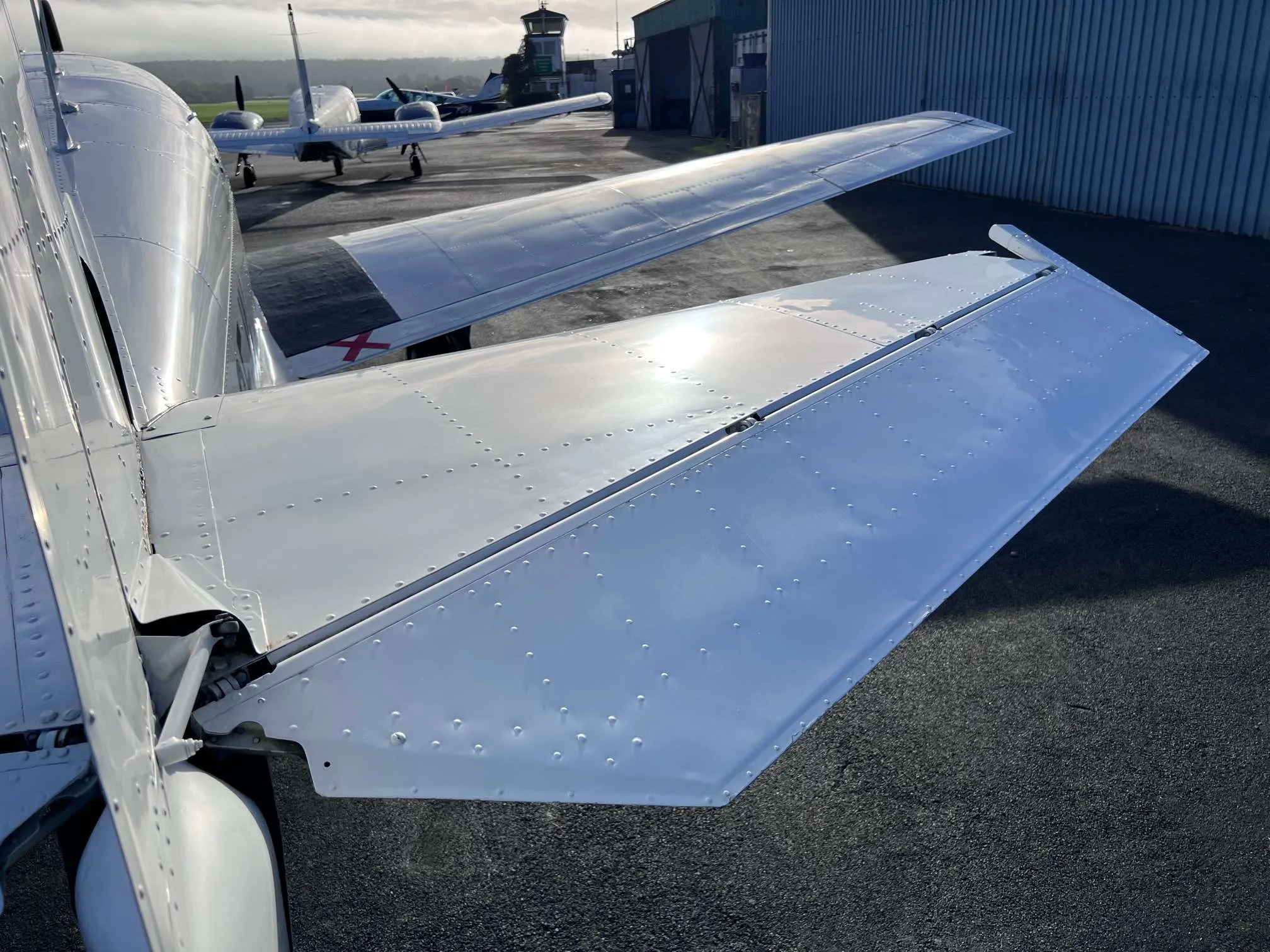 Exterior view of a 1967 Mooney M20F.